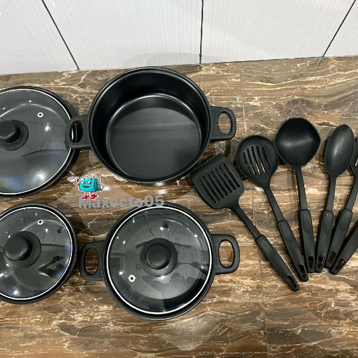 PANCI TEFLON SET 13IN1 SANGAT MULTIFUNGSI DAN ANTI LENGKET