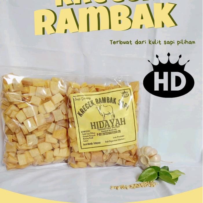 

New Kerupuk Rambak Mentah Kotak, Kemasan 1/4kg , Dari Kulit Sapi Pilihan, Enak Gurih Renyah Nikmat