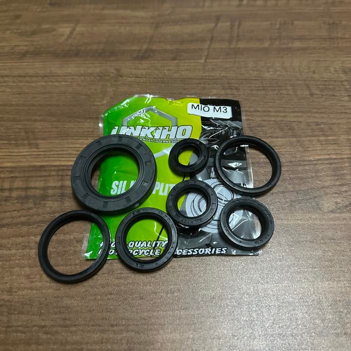 BARU.. UNKIHO MIO M3 SEAL KOMPLIT MESIN SIL KRUK AS OVERAN SELAH GEAR GIR CVT KARET ORING O-RING