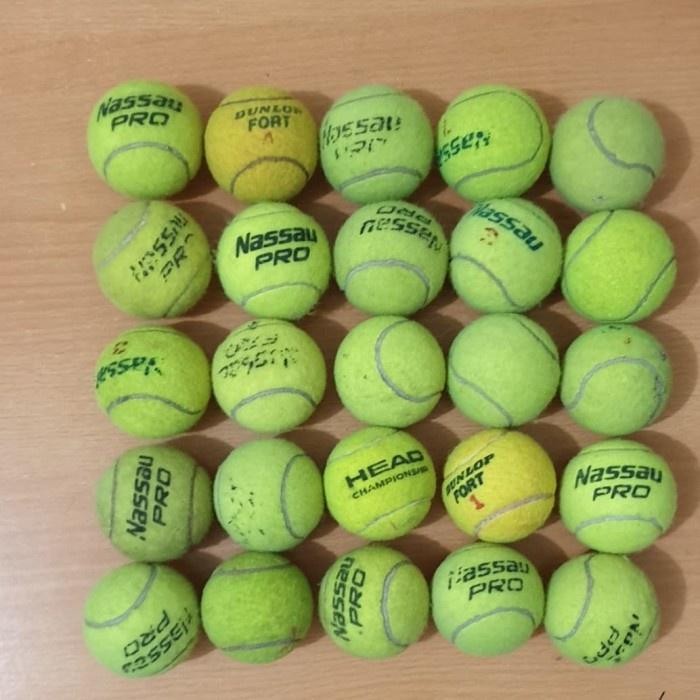 Bola Tenis Bekas Per 6 Pcs / Bola Tenis Bekas Promo 