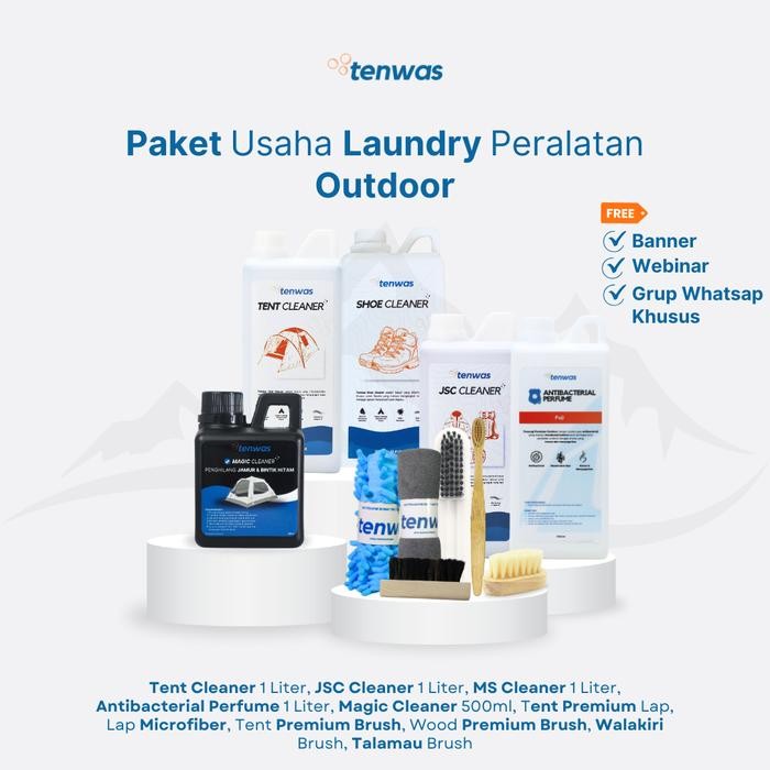 Ready Paket Usaha Laundry Alat Camping Kemitraan Tenwas