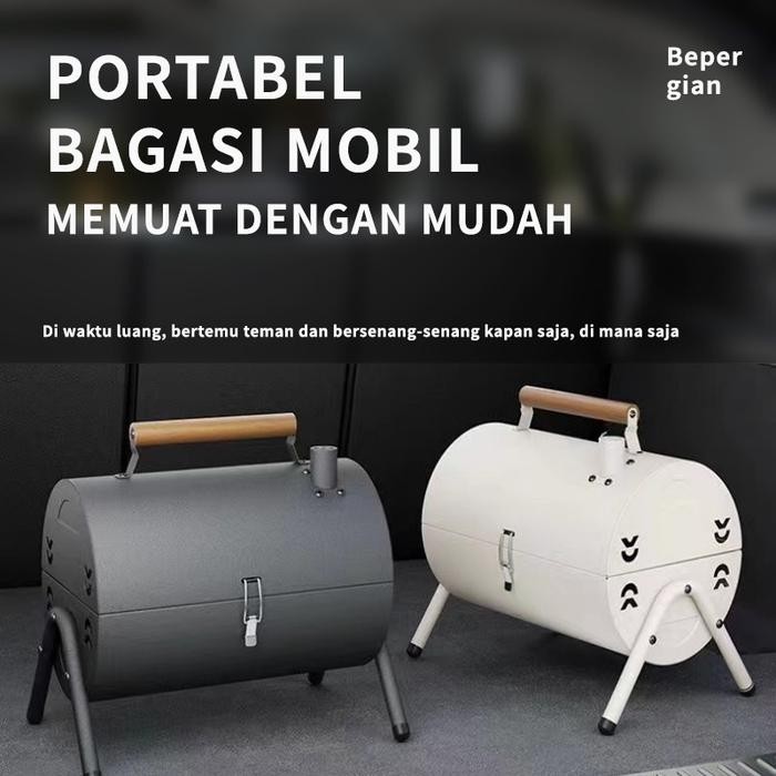 PROMO Portable Camping Grill / Panggangan BBQ / Peralatan Berkemah / Pemanggang Camping Pakai