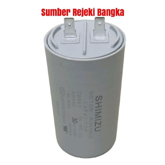 Terlaris Capasitor / Kapasitor 30 Uf 300 Vac/30Uf 300Vac Pompa Shimizu Ps-226 / Ps-230 / Ps-255
