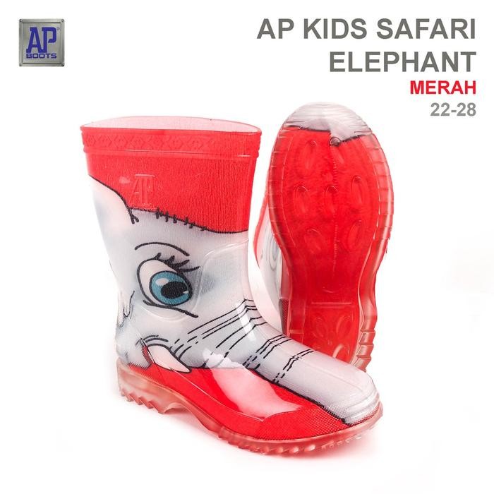 AP Boots AP KIDS SAFARI ELEPHANT - Sepatu Boot PVC Anak Motif
