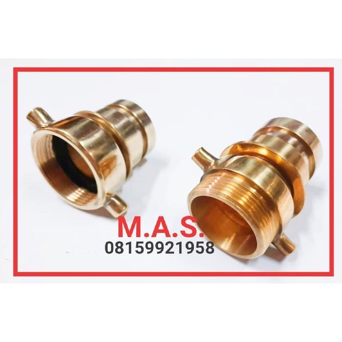 Terlaris Adaptor Machino Laki Drat Dalam Luar 2 In Coupling Pemadam 2" Sni Terlariss 
