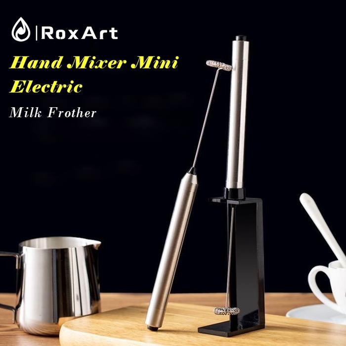 RoxArt Hand Mixer Mini Alat Elektrik Pengaduk Kopi Coffee Foam Machine Milk Foam Maker