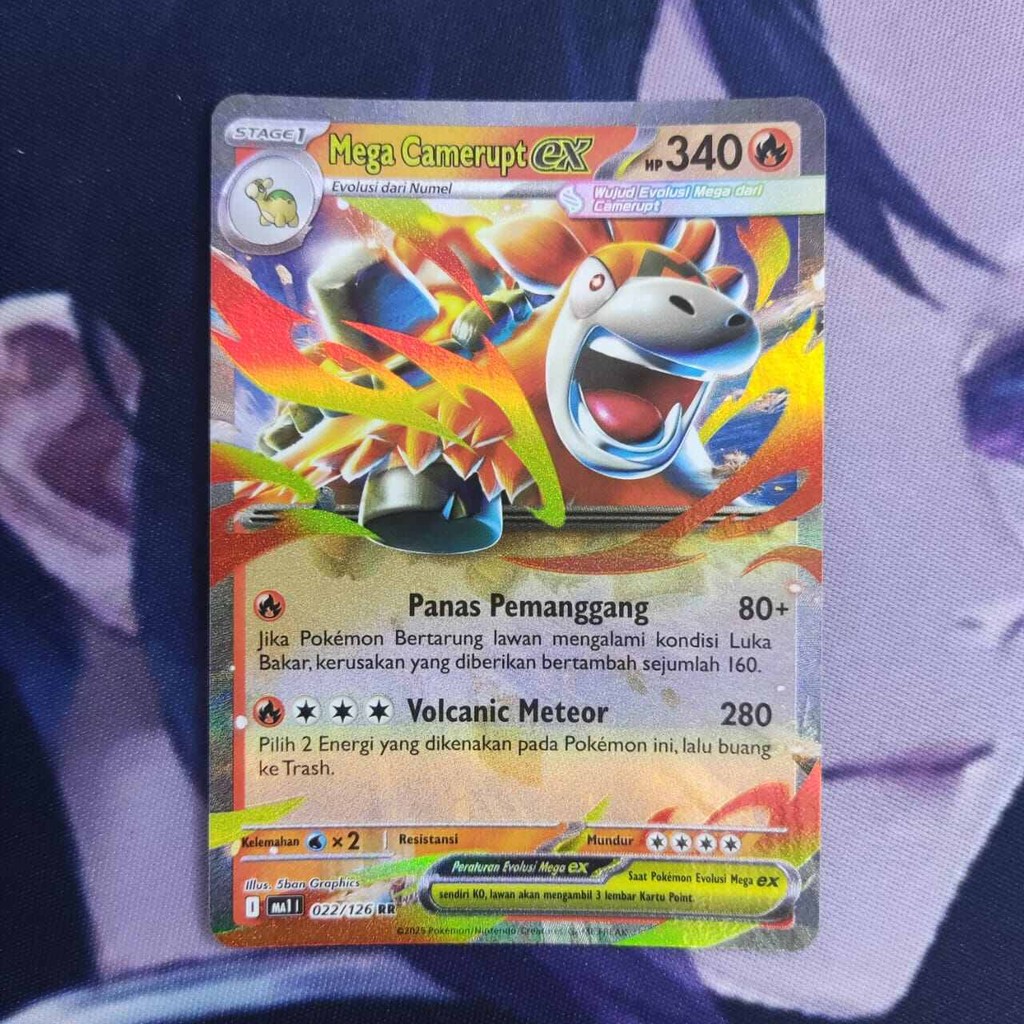 pokemon (ID) mega camerupt ex - MA1 022/126 - RR