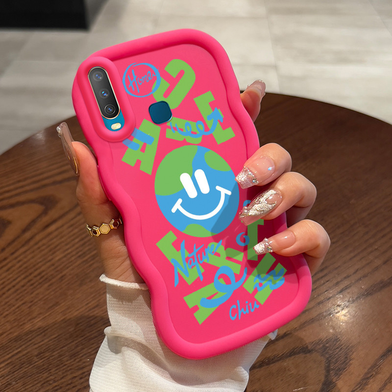 Casing Untuk VIVO Y12 Y12i Y15 Y17 Y3 Y3s 2020 Case Casing tas emosi sederhana pola HP Cesing lunak 