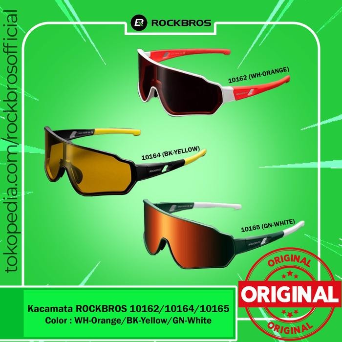 Kacamata Sepeda Rockbros 10162 Putih Polarized Kaca Mata Gowes
