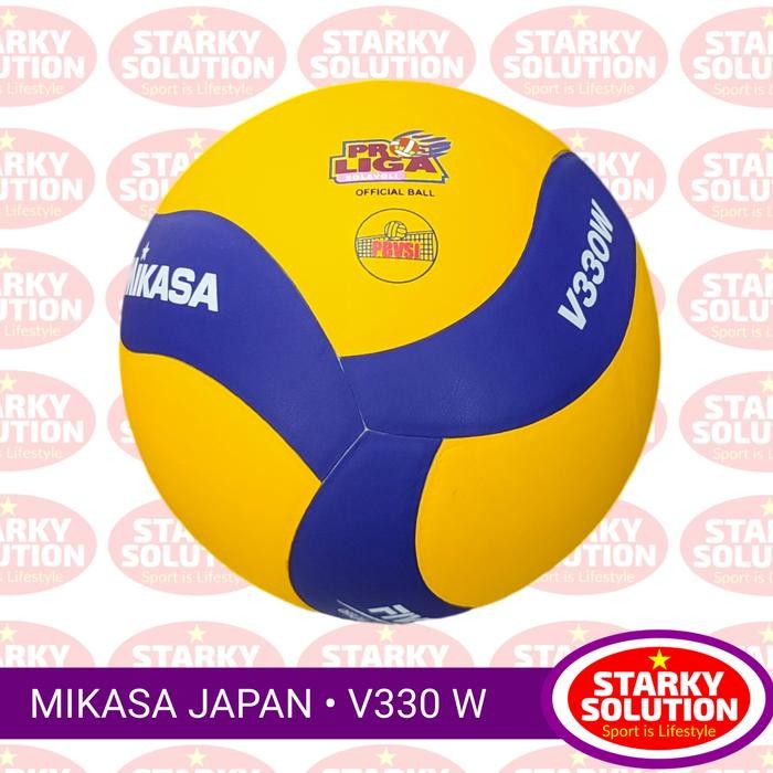 Mikasa V330W Polos Bola Voli ProLiga Original