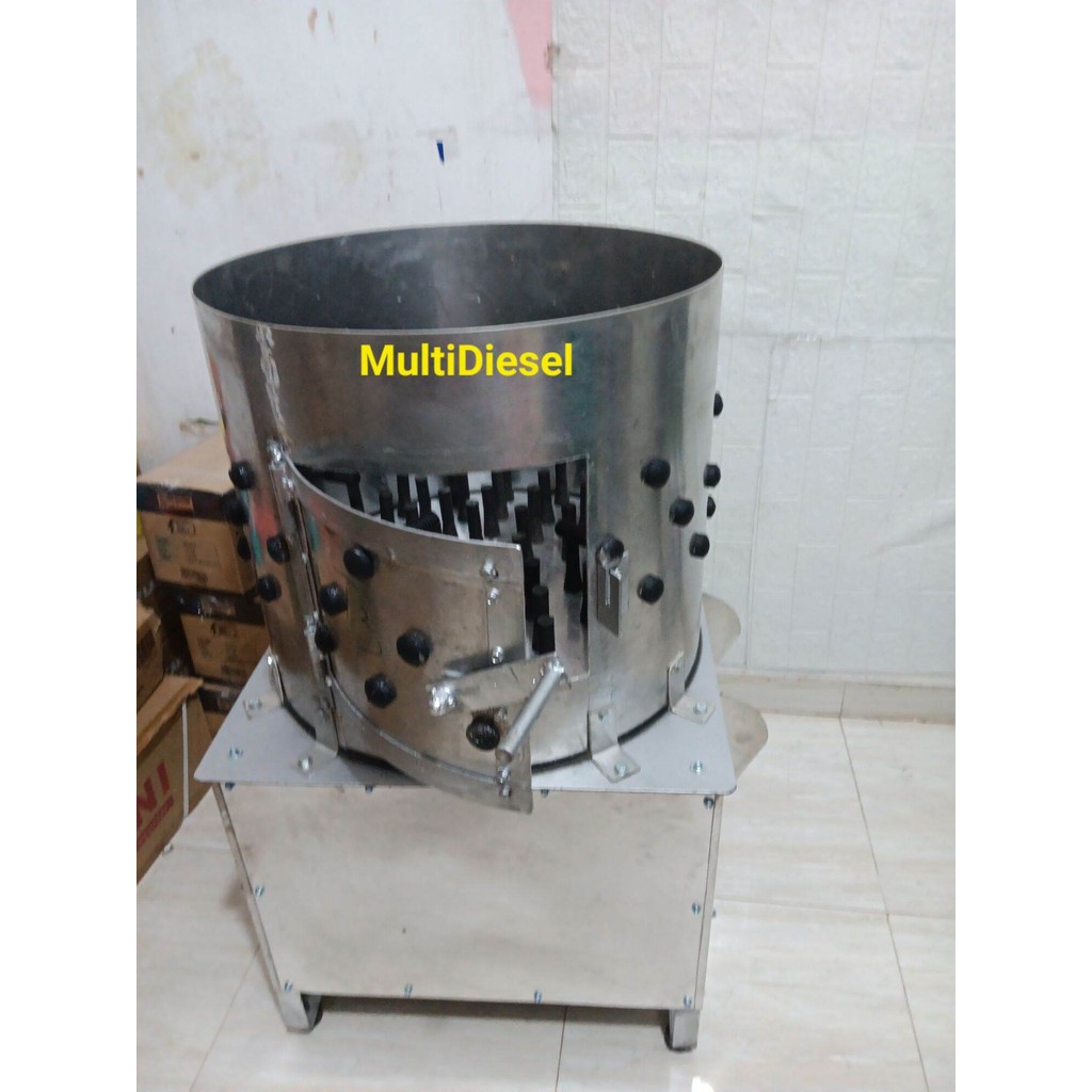 Mesin Cabut Bulu Ayam Perontok Bulu Ayam+Dinamo 1.0HP Siap Pakai