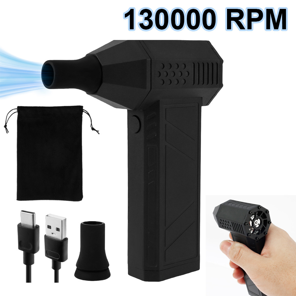 Mini Turbo Jet Fan 130000 RPM Wind  Motor Handheld Duct Fan High-Performance Cyclone Turbo Electric 