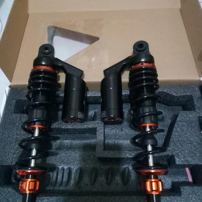 Bagus Shock Breaker Belakang Tabung Atas Merek Redit Gp 299 Uk 340Mm Hitam Terlariss 