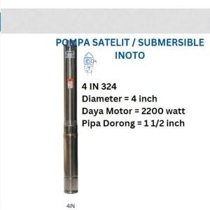Ready oke] POMPA SATELIT, SUBMERSIBLE INOTO 4 INCH PSS 4IN324 3HP OUT 1-1/2" Alat Planet MEP