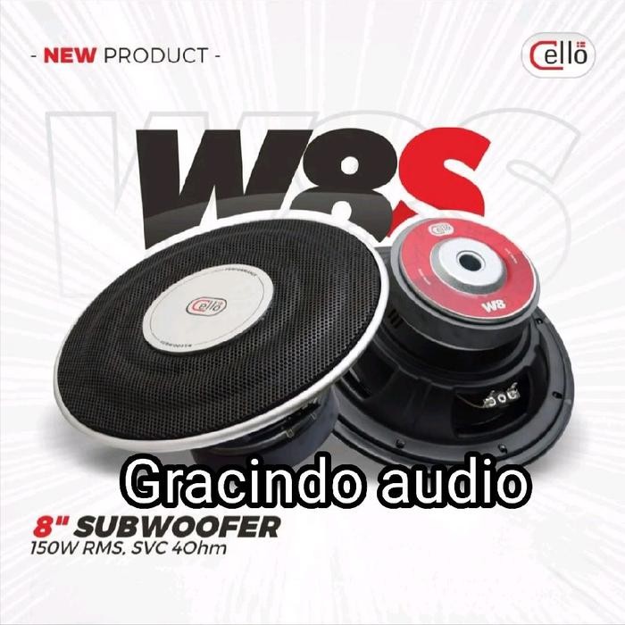 Subwoofer Cello 8inch plus Pasive Box PNP Mobil Suzuki Ertiga 2018-Now