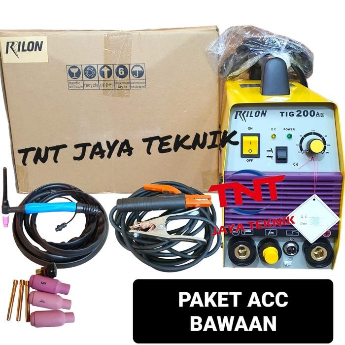 Paling Berkualitas Rilon Tig 200 A Mesin Las Argon Rilon Tig 200A / Trafo Las Argon Rilon Tig 200 A