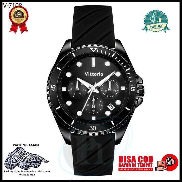 Vittorio Jam Tangan Cewek Branded Tampilan Mewah Dan Elegant Fashion Original Jam Ananlog Wanita