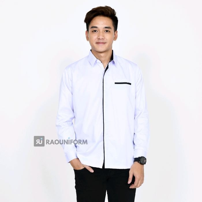 ORIGINAL Kemeja Putih Kantor Pria dan Wanita/Baju Kerja Kesehatan/Baju Kemeja Putih Wanita/Baju