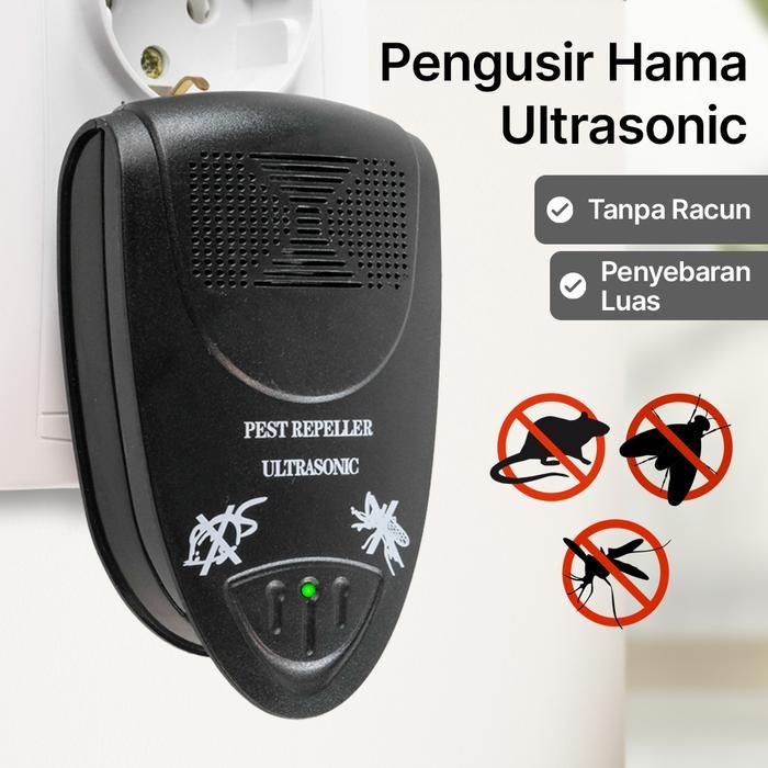 AMPUH Alat Pengusir Tikus/ Serangga/ Kecoa/ Nyamuk/ Lalat Ultrasonic