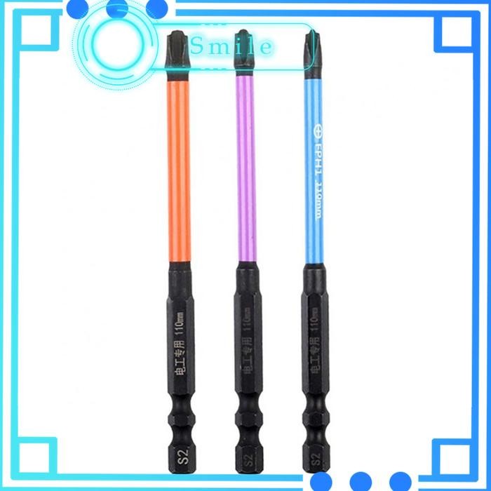 BERKUALITAS 110mm PH1- PH3 Mata Bor Obeng Magnetic / Mata Obeng Cross