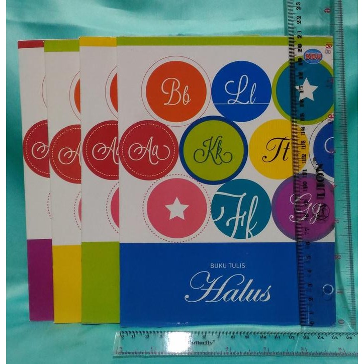 zk4z- Buku Tulis Halus Garis 3 Tiga Sidu Tk Sd Halus Kasar Tebal Tipis 1Pack Packing Dus