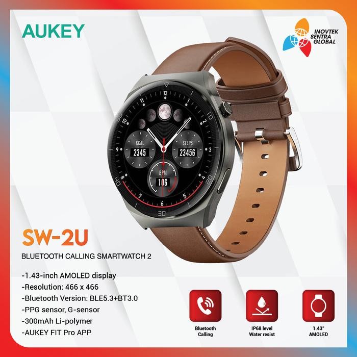 Aukey Smartwatch SW-2U SmartWatch 2 Ultra Bluetooth Call IP68