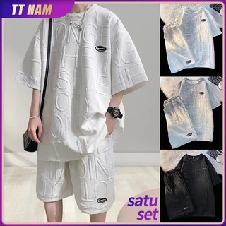 Baju Set Pria Korea Oversize Nyaman Trendi