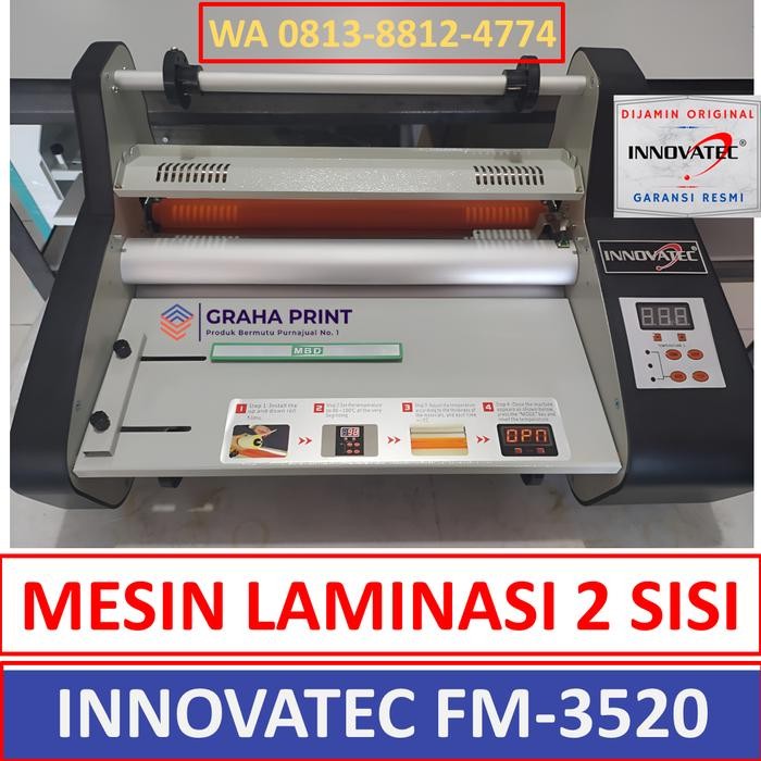 GASC.O- Mesin Laminasi Roll 3520 Alat Laminating Panas Dingin Terbaru Bkn 3510