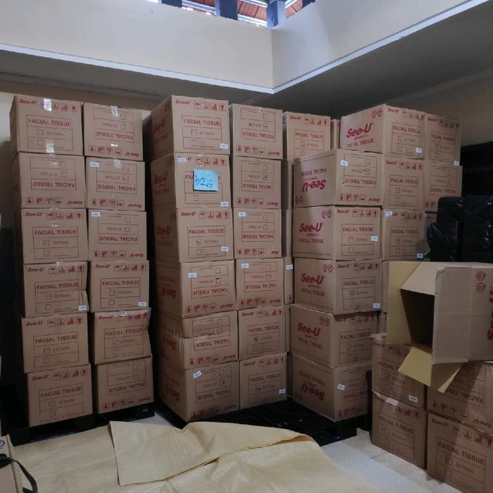 NewsBanget- 20 Pcs ( 1 Dus ) Tisu See U 650 Gram. Tisu See U Facial 650 Gram Tissue