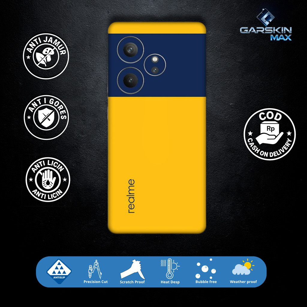 Garskin Skin Realme GT 6 dual tone Fullbody / Backonly | Anti Gores | Bisa Custom | Kode WrY