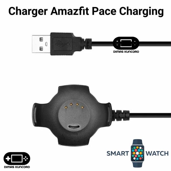 JaminMutu- Charger Amazfit Pace Charging Kabel A1609 Huami Usb Smartwatch Amazfit Pace