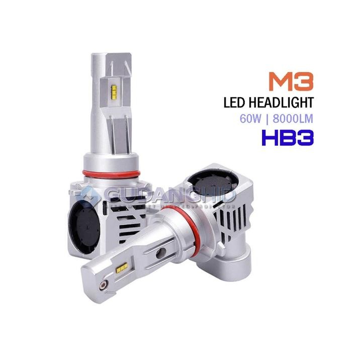LED MOBIL M3 LAMPU DEPAN LUXEON ZES H1 H3 H4 H7 H11 HB3 HB4 HIR2 60W