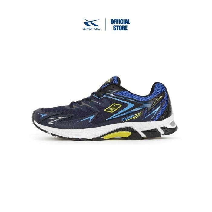 Brodo Sports - Running Thunder Lari Pria Wanita - Biru Tua Putih