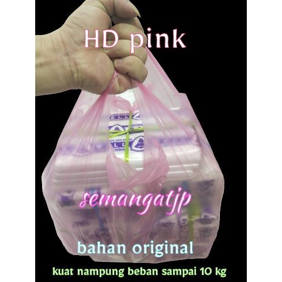 ASLI kantong plastik pink / HD PINK / kantong kresek READY STOCK