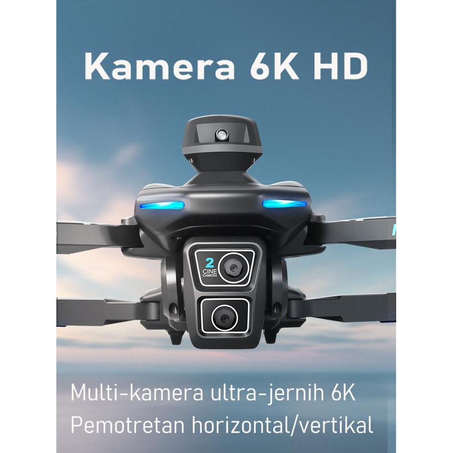 DRONE R107PRO/5G 8K KAMERA GANDA MOTOR TANPA SIKAT/DRONE GPS JARAK JAUH 3 5KM /DRONE KAMERA JARAK