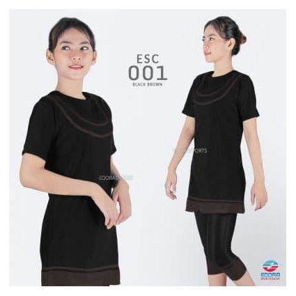 Baru Baju Renang Edora Semi Cover Esc Ukuran M, L Dan Xl
