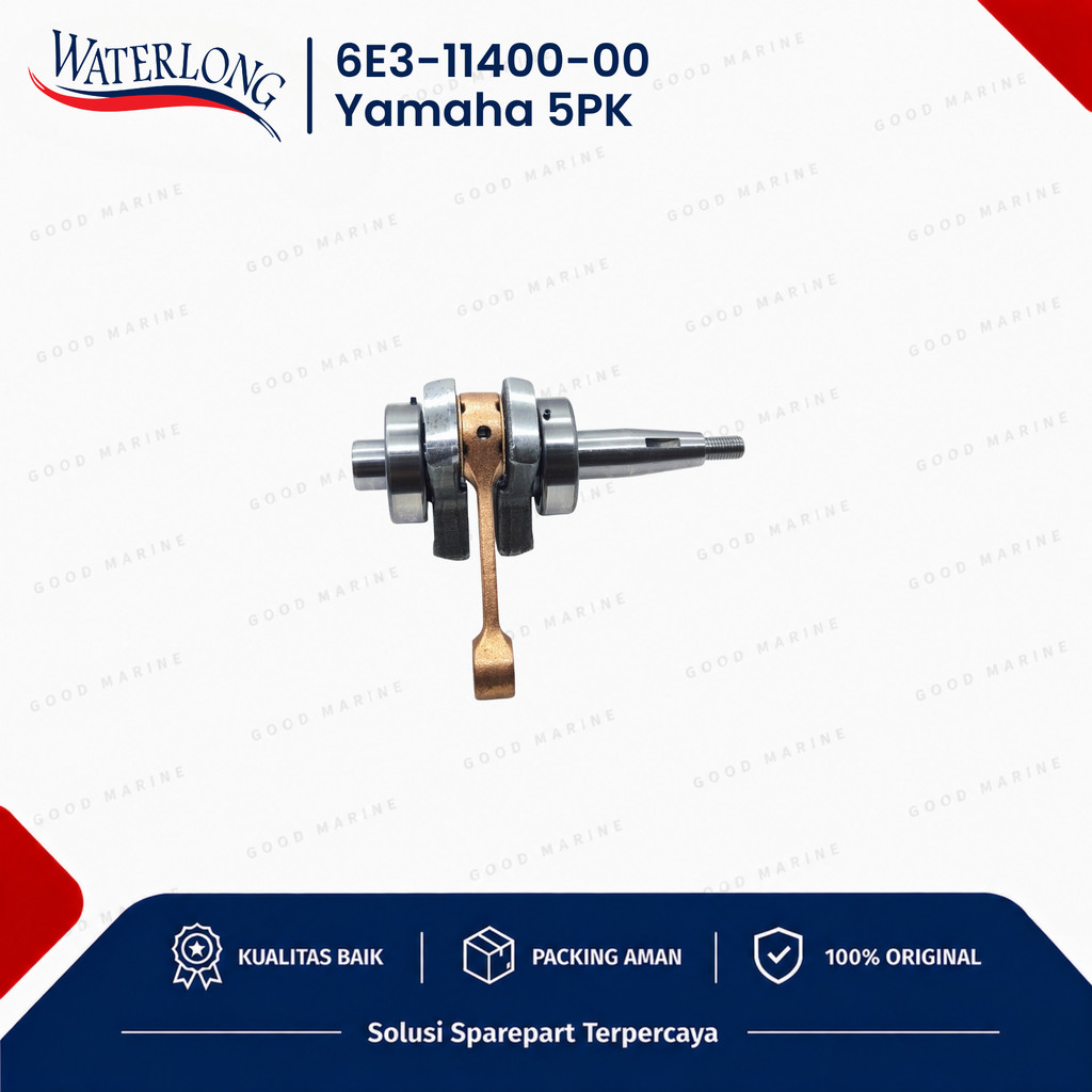 6E3-11400-00 CRANKSHAFT ASSY FOR YAMAHA 5PK SPAREPART MESIN TEMPEL OUTBOARD WATERLONG