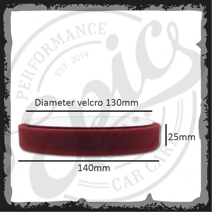 Promo Busa Poles Mobil Rotary Polisher - Spon Poles Epic Flat Maroon Cutting Foam Pad 5.5 Inch Busa
