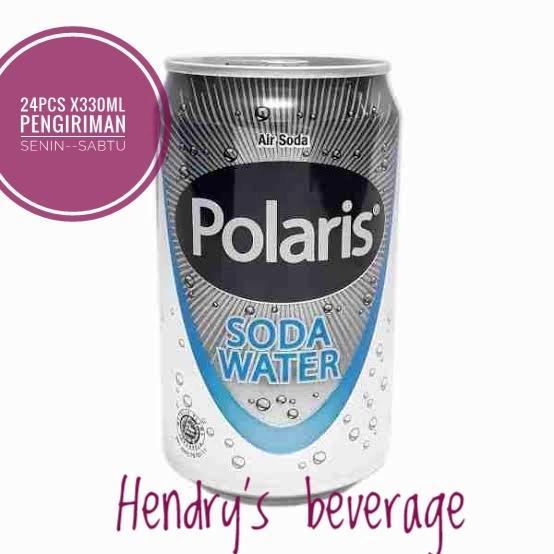 Air Soda Polaris 1Karton Isi 24Pcs Original Polaris Soda Water Soda Tawar Terbaru 
