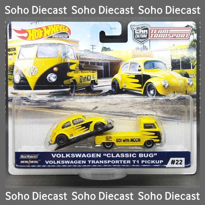 Hotwheels Volkswagen Classic Bug Transport T1 Pickup Team Mooneyes Terbaru 