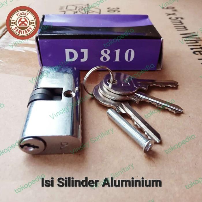 ISI SILINDER KUNCI PINTU ALUMUNIUM OVAL / ANAK KUNCI PINTU ALUMUNIUM