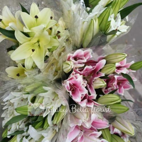 Baru Casablanca Lily Fresh Bunga Lili Asli Lily Fresh Kuntum Bunga Lily Pink Bunga Lily Putih Korean