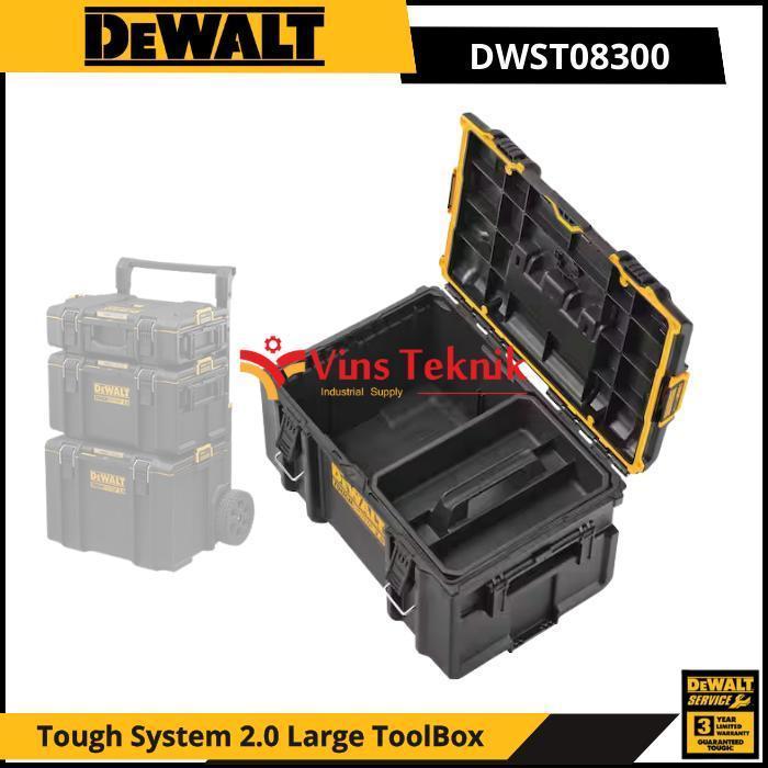 DEWALT DWST08300 ToolBox Tool Box Kotak Alat Perkakas Tough System 2.0 Large ToolBox