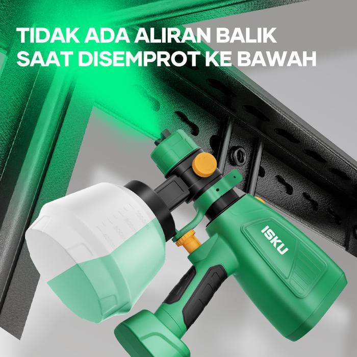 Nandashopempat77 - Isku Electric Spray Gun 400W 800Ml Kapasitas Semprotan Cat Listrik Dengan Nozzle