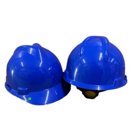 helm proyek inner biasa tali dagu/helm kerja /helm safety helmet Kuning - Biru