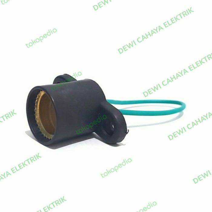 FITTING DUDUK E12 & E14 Hitam Fitting LAMPU HIAS / LAMPU KECIL / CABE
