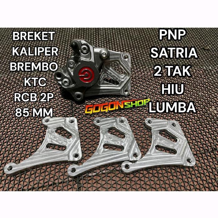 Breket Kaliper Satria Hiu Lumba Pnp Kaliper Ktc 2P Brembo 2Pformula 2P 85 Mm