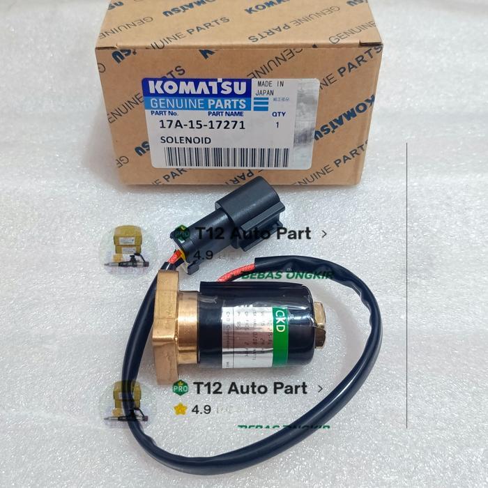 Promo Solenoid Valve Loader Wa100 Wa180 Wa200 Wa380 Wa400 Selenoid 17A-15-17271 Komatsu
