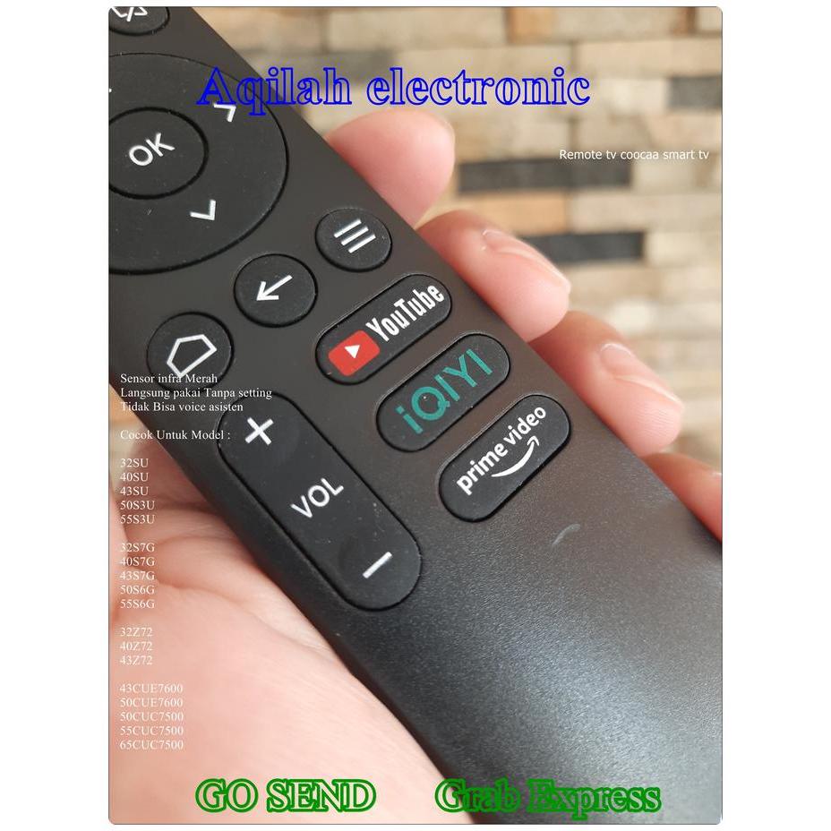 Diskon Coocaa Remote Tv Coocaa Smart Tv 32S3U 40S3U 43S3U 32S7G 40S7G 43S7G 32Z72 40Z72 32K5C 40K5C