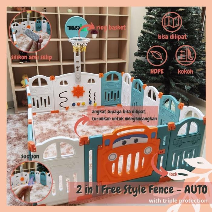 Tromso Pagar Bayi/ Keamanan Anak/ Children Baby Safety Fence Foldable - 10+2